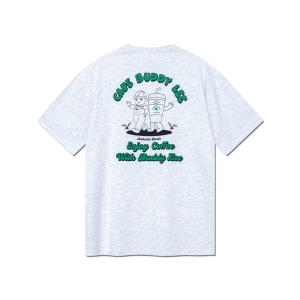 LEE 카페 버디리 그래픽 티셔츠 라이트 그레이 LE2402ST15LG 274955_이미지