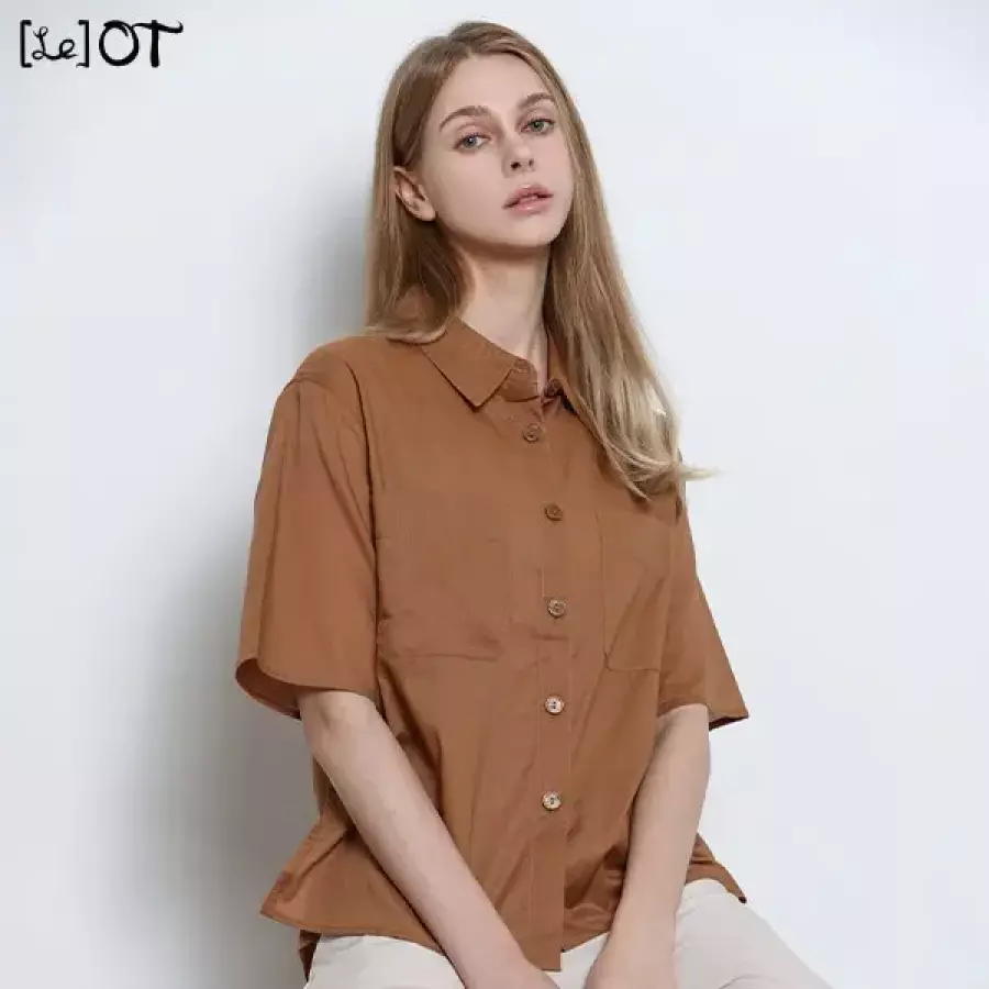르오트 감도높은 아사면100프로 반팔 셔츠 1396950_이미지