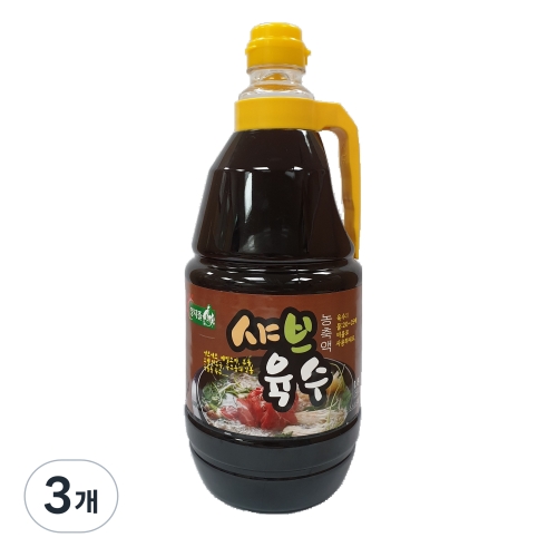 세우 양지뜰 샤브육수 농축액 1.8L 3개