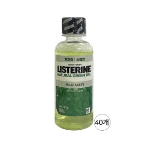 리스테린 내추럴 그린티 마일드 100ml (40개)_이미지