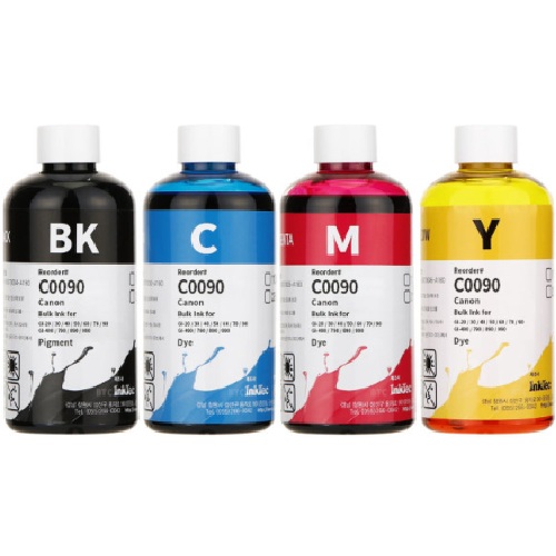 잉크테크 리필 C0090-250MB, C0090-250MC, C0090-250MM, C0090-250MY 4색 세트