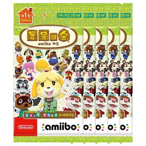 Nintendo 동물의 숲 아미보 카드 제 1탄 한글판 (50팩)