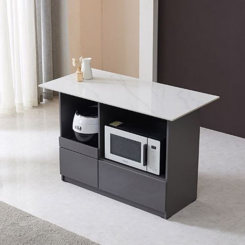 올리앤 서랍형 포세린 세라믹 홈바 아일랜드 식탁 1200