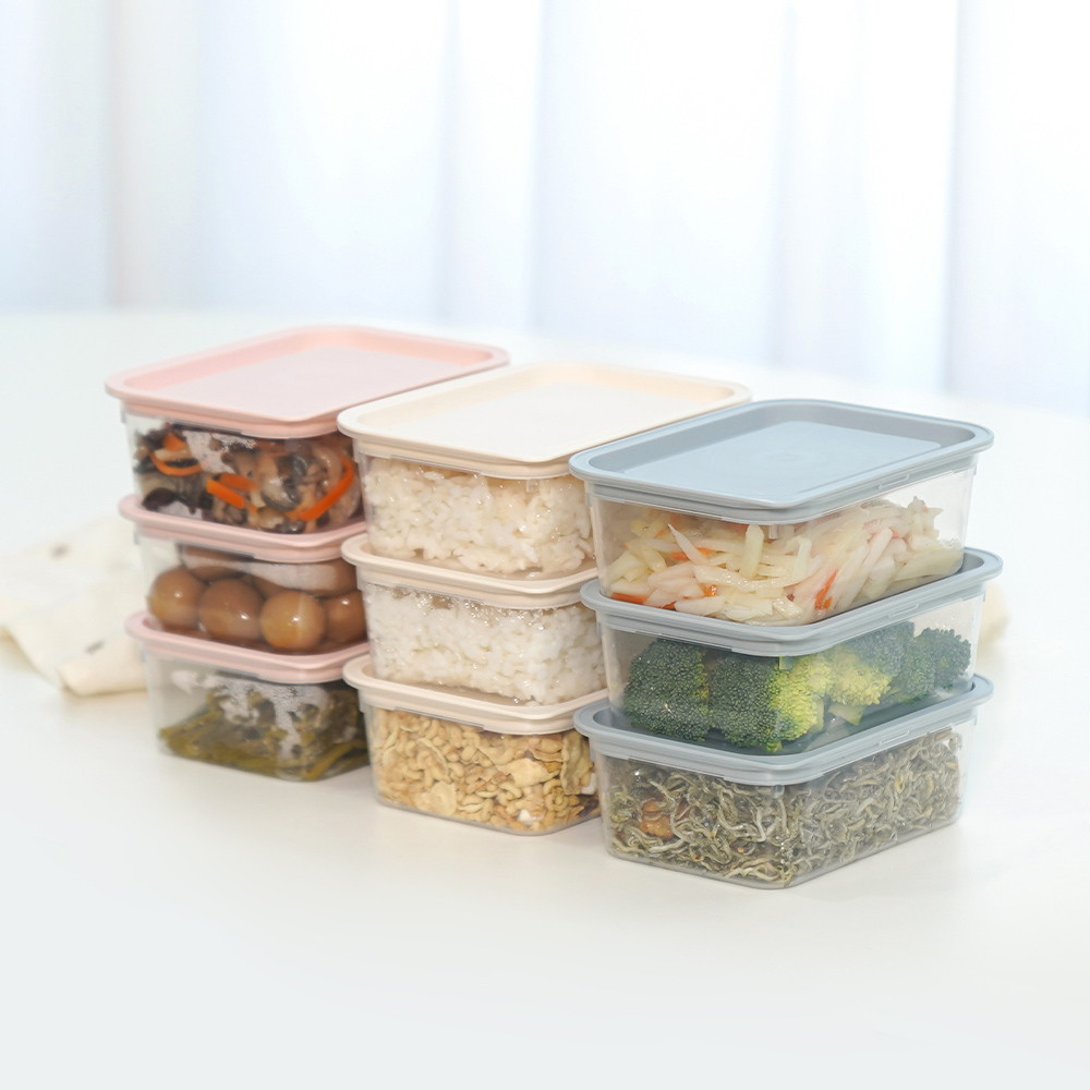 심플쿡 냉동밥 사각 전자렌지용기 400ml