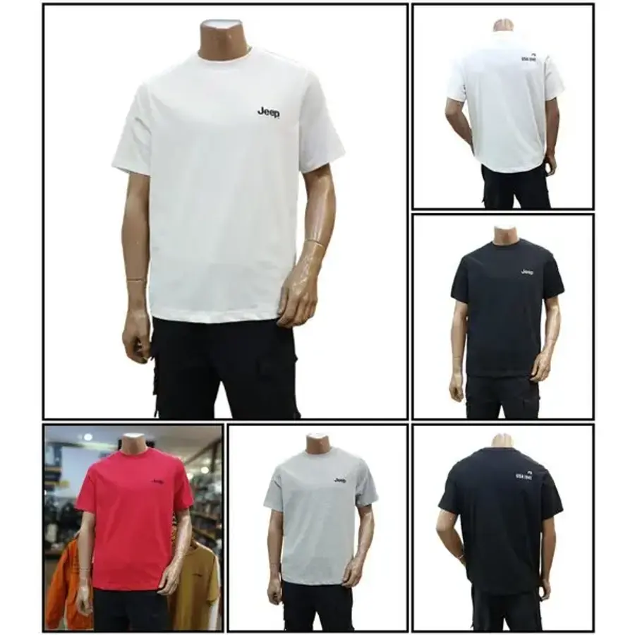 JEEP 공용 스몰 베이직 라운드 반팔티셔츠 JR2TSU092WH_BP_BP_BP 1226899