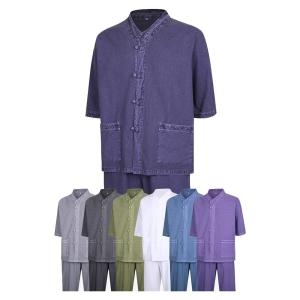 파파브로 여름 남성 생활한복 상하의 세트 SS-HBS-M3