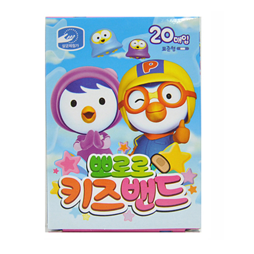  영케미칼 뽀로로 키즈밴드 표준형 20매 [1팩(20매)]