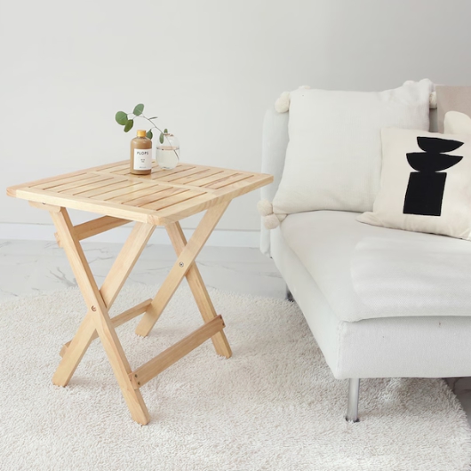 벤트리 원목 접이식 미니 카페 테이블 450 (의자별도)