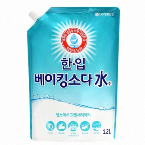 LG생활건강 한입 ㅤ베이킹소다수 리필 1.2L (6개)_이미지