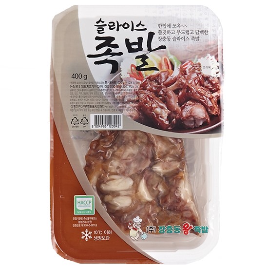 장충동왕족발 슬라이스족발 400g (3개)_이미지