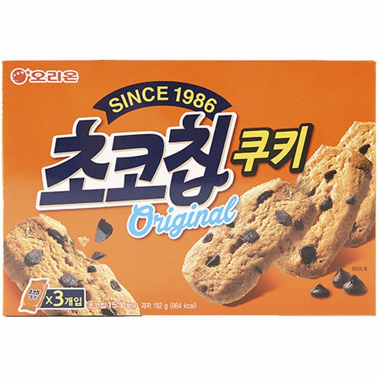오리온 초코칩쿠키 3개입 192g (3개)_이미지