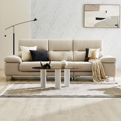 자코모 노바 천연가죽 소파 3.5인용 (스툴별도)