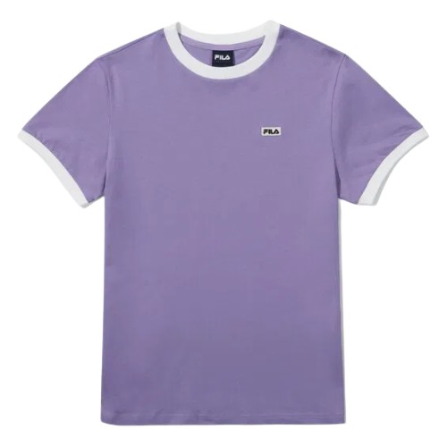 휠라 레귤러 링거티 반팔티 FS2RSG2152F (GVI, 그레이시바이올렛)