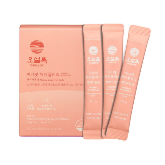 오설록 이너핏 워터플러스 해피자몽맛 15포 (1개)_이미지
