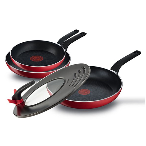 테팔 ㅤ인덕션 스타트앤쿡 후라이팬 4종세트 (팬20,24,28+멀티뚜껑)_이미지