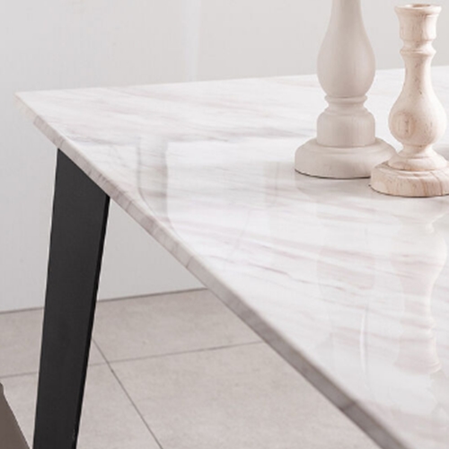 헤이미쉬홈 칸토 비앙코카라라 대리석 식탁 1800 (의자6개)_이미지