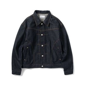 슈퍼서브 SUPERSUB 커브드 데님 트러커 재킷 인디고 블루 1876866_이미지