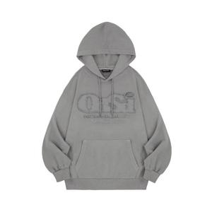 오드스튜디오 ODDSTUDIO ODSD 데미지 오버핏 후드 LIGHT GRAY OO3FUHT101LG 126216
