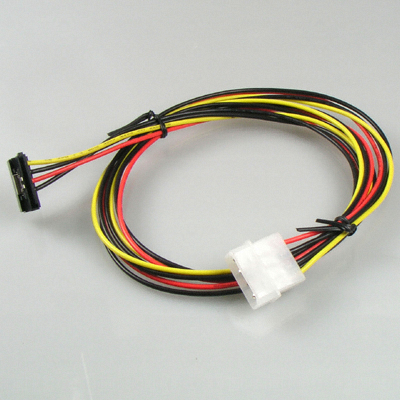 라이트컴 COMS IDE to SATA 클립형 ㄱ자 전원 케이블 (P2583, 1m)_이미지