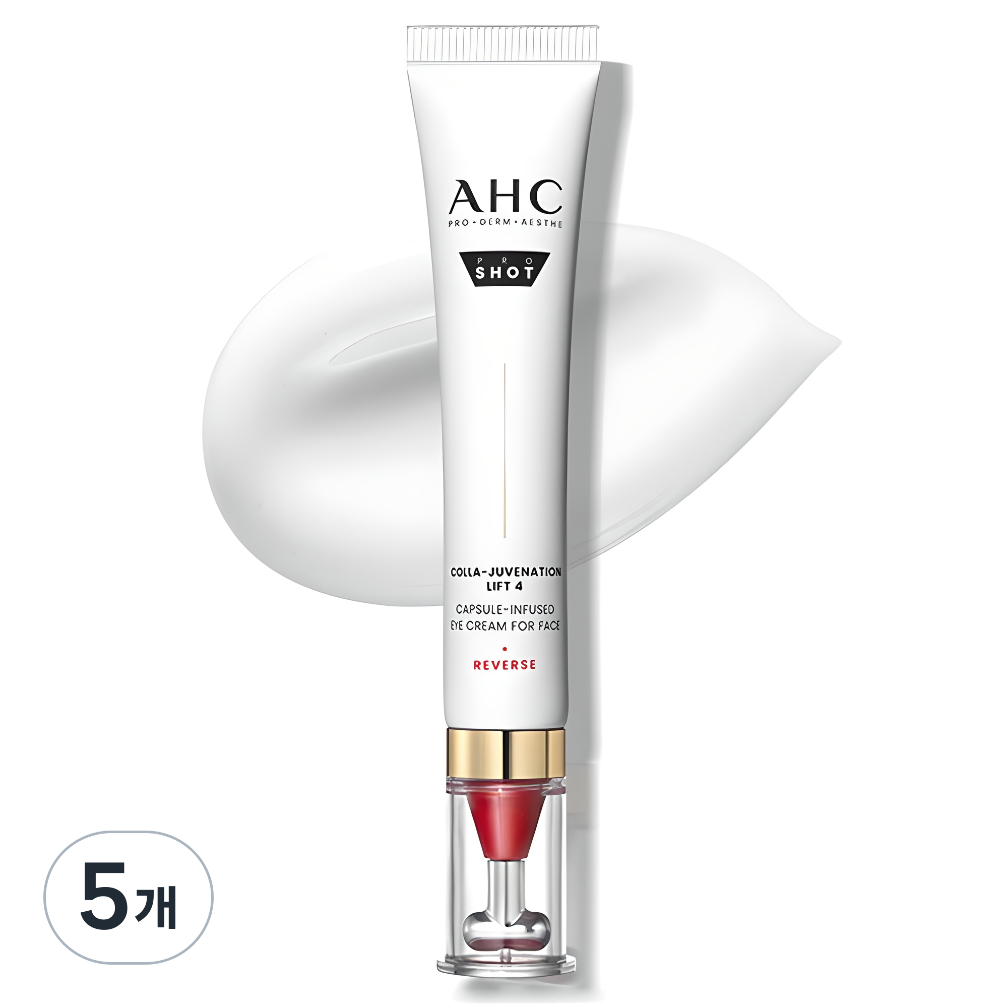 AHC 프로샷 콜라쥬비네이션 리프트4 캡슐 인퓨즈드 아이크림 포 페이스 30ml (5개)_이미지