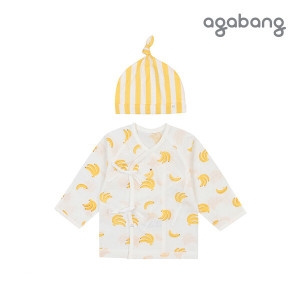 아가방앤컴퍼니 아가방 바나나배내저고리 모자 01Q31700387