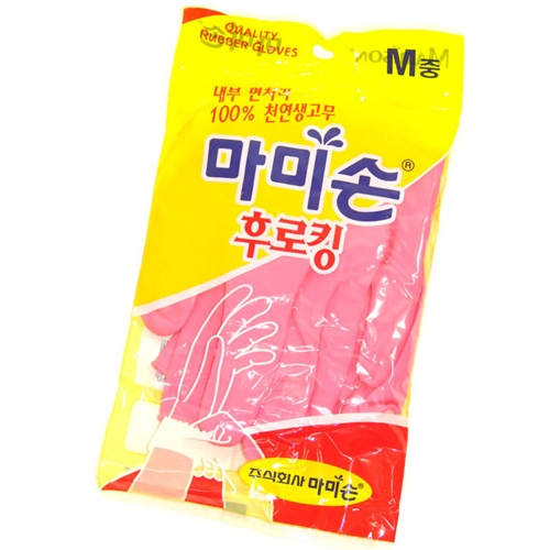 마미손 고무장갑 후로킹 (중) [1켤레]