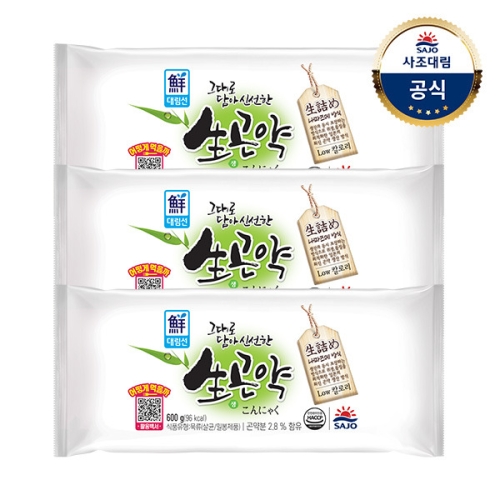 사조대림 곤약 600g x 3봉