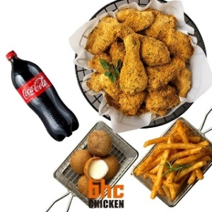 BHC 뿌링클+케이준프라이+치즈볼+콜라1.25L_이미지
