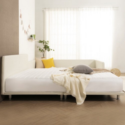 에보니아 홀릭 슬림 독립형 데이베드 저상형 패밀리침대 Q+Q (매트별도)_이미지