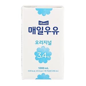 매일유업 매일우유 오리지널 3.4% (멸균) 1L (6개)_이미지