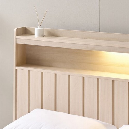 BIF보루네오 호텔라인 KC800 조명침대 SS (2단본넬)_이미지