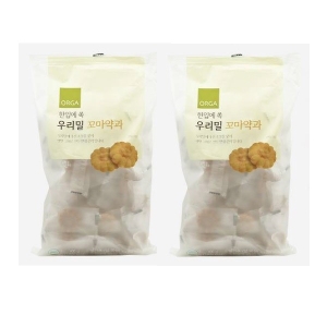 올가홀푸드 한입에 쏙 우리밀 꼬마약과 400g (2개)_이미지