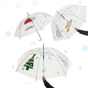 메이크문구 DIY104겨울우산꾸미기투명 크리스마스만들기