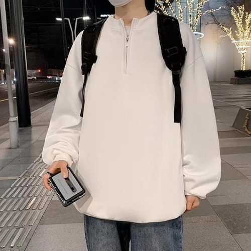 더블디 남성 데일리 반집업 캐주얼 베이직 맨투맨 IS-TS17 S9874759