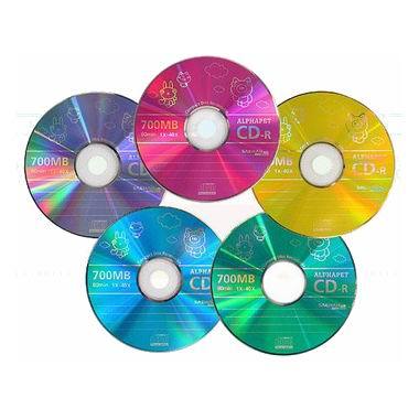 새한 CD-R 700MB 48x 벌크 100장 5색칼라_이미지