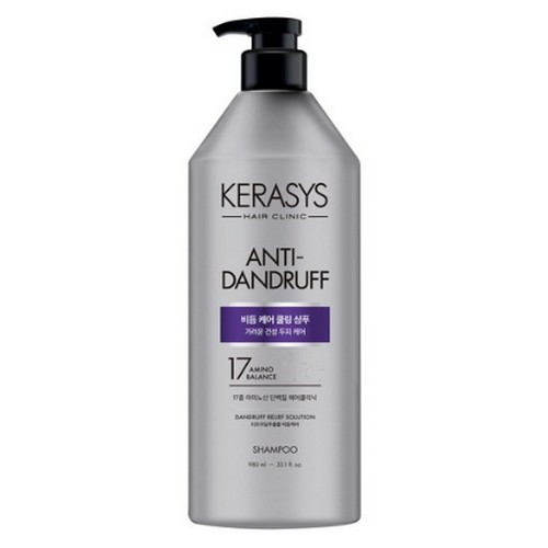 애경 케라시스 두피 비듬케어 쿨링 단백질 샴푸 980ml (1개)