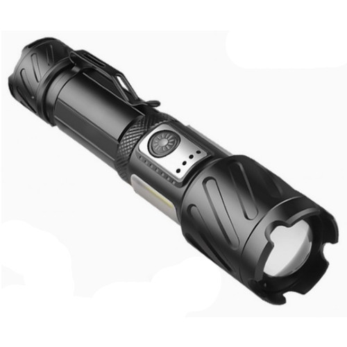 XHP 160칩 LED 충전식 줌 라이트 랜턴 손전등 후레쉬 COB 캠핑 작업등_이미지