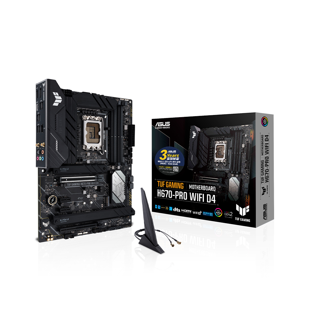 ASUS TUF Gaming H670-PRO WIFI D4 인텍앤컴퍼니