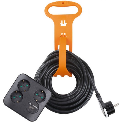 러그박스 큐브 3구 16A USB 연장선 멀티탭