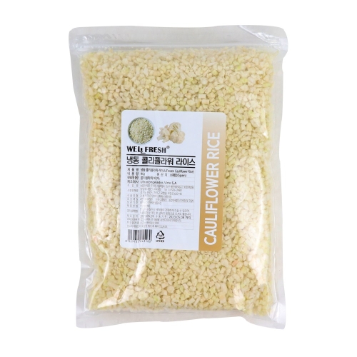 웰프레쉬 냉동 컬리플라워 라이스 1kg 콜리플라워라이스