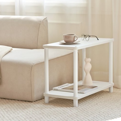 룸앤홈 데일리 사각 라운드 2단 선반 600