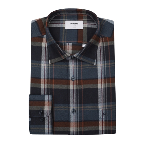 레노마 빅체크 기모남방RPWSG0041NYIN