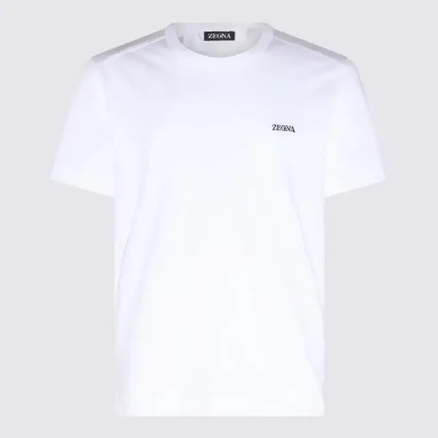 제냐 로고 코튼 t 셔츠 B760E7360A5N00 T