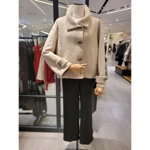 파프리카 핸드메이드 하이넥 토글 버튼 숏 자켓 SK4HMA04