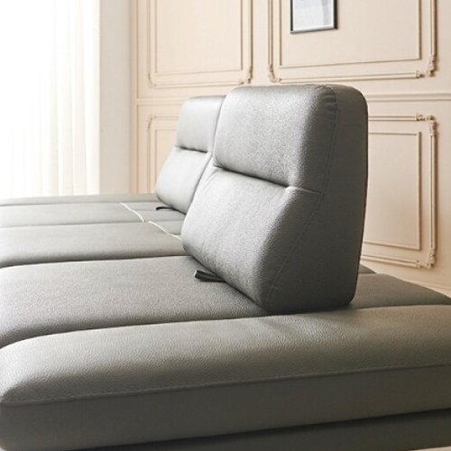 BIF보루네오 디에르 모건 스윙기능 천연통가죽 소파 4인용 (스툴포함)_이미지