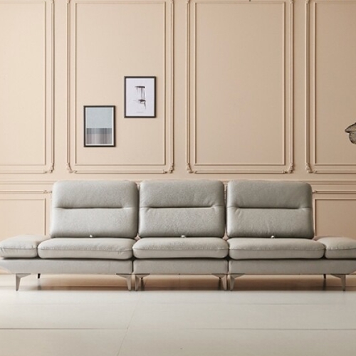 BIF보루네오 디에르 모건 스윙기능 천연통가죽 소파 4인용 (스툴포함)_이미지