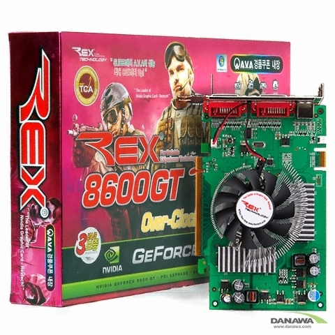 Rextech 지포스 8600GT 강추 오버클럭 Platinum 256MB 잘만 AVA_이미지
