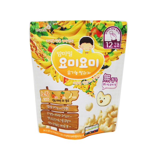 매일유업 맘마밀 요미요미 유기농 쌀과자 12개월부터 노랑 25g (8개)_이미지
