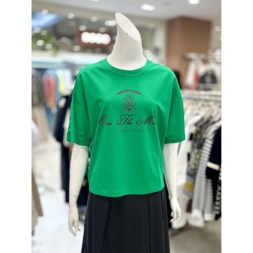 트리아나 소고 세이브존01 반크롭 라운드 반팔 티셔츠 AK2TA15_GN 39634412 572881_39634412