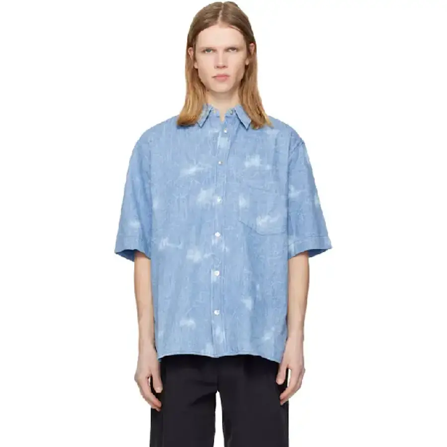 이자벨마랑 블루 타빌리오 셔츠 26PCH0315HA D1H01H T_이미지